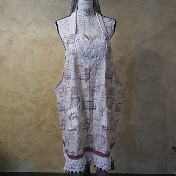 Hippie Lovenlights original creation Vintage Apron - Picture 4 of 4